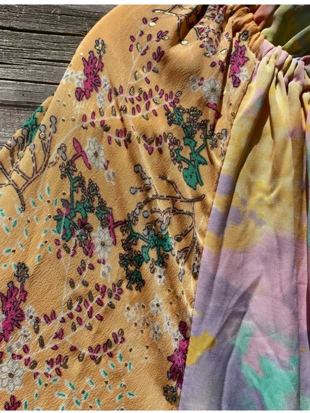Earthbound Floral Multicolor Maxi Dress large - Picture 5 of 8